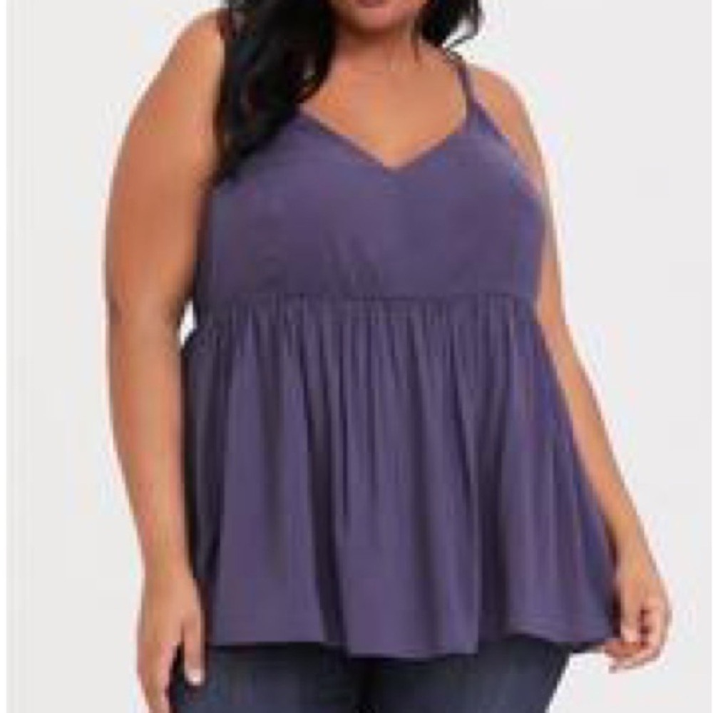 ❌SOLD❌ Torrid babydoll challis sweetheart tank